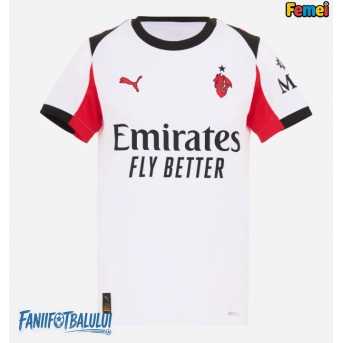 AC Milan Tricou Fotbal Replică 2025-26 Femei Deplasare